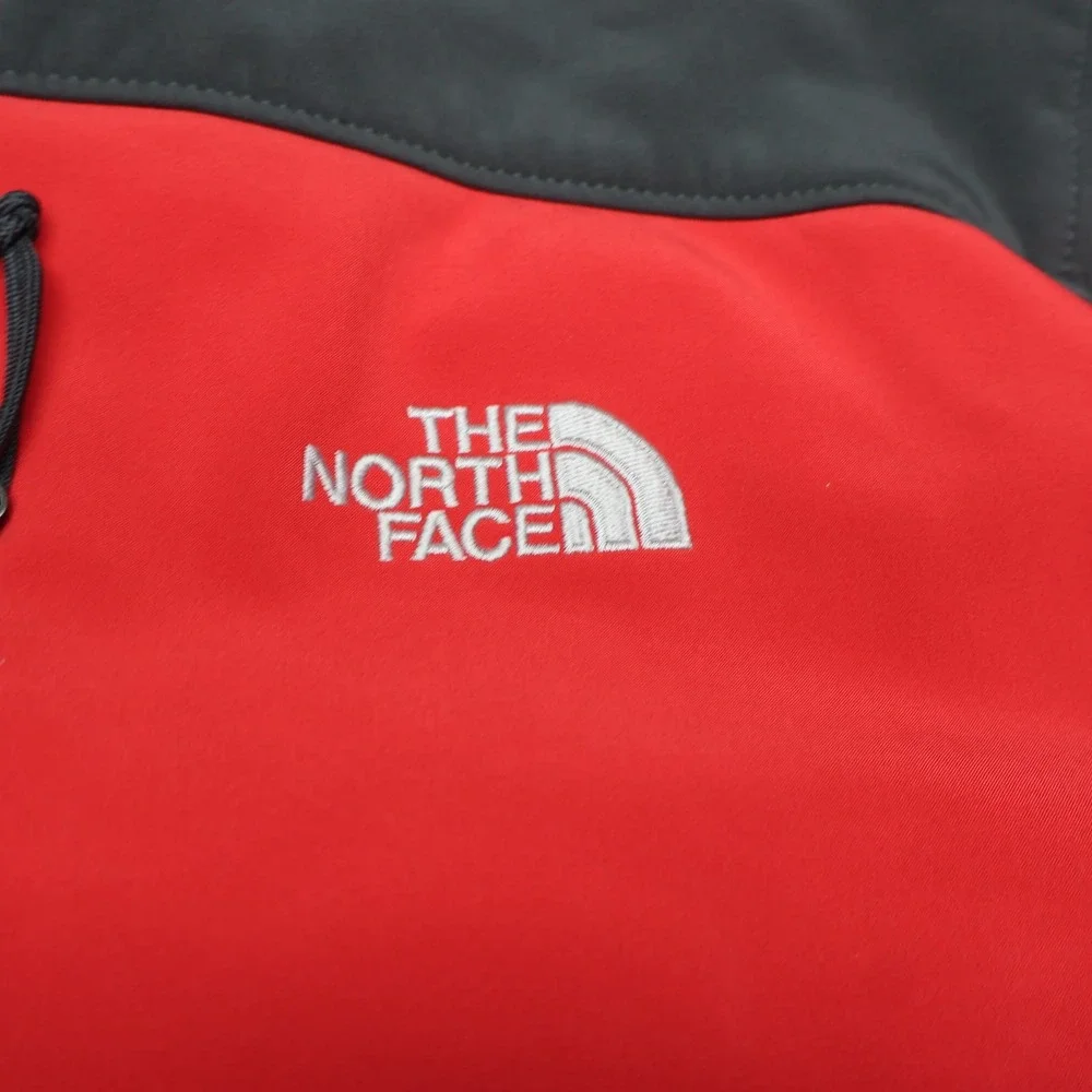North Face Jacket Mens XL Red Apex Bionic Full Zip Softshell Wind Rain Outdoor